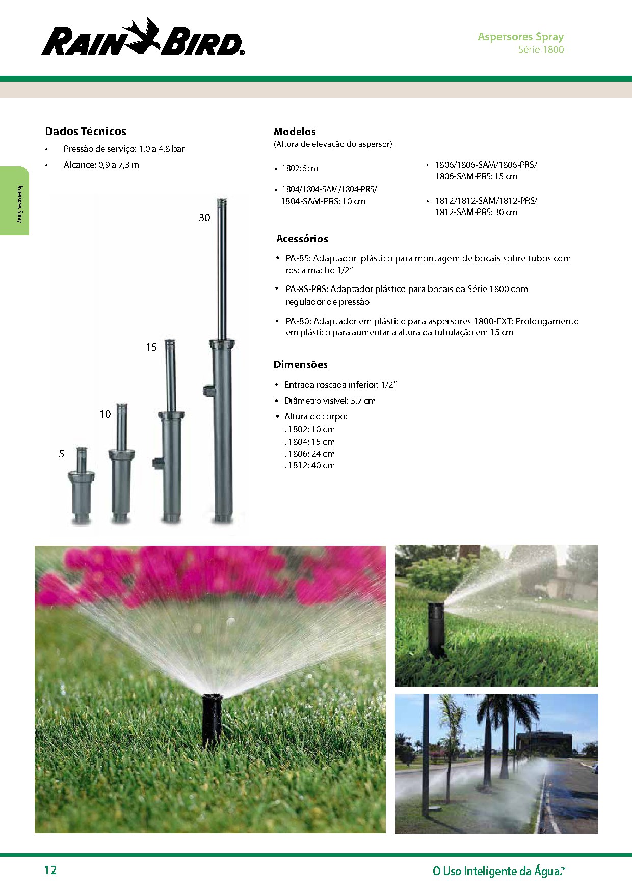 Aspersores e produtos de irrigação Rain Bird